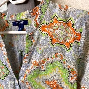 Paisley popover tunic Old Navy S